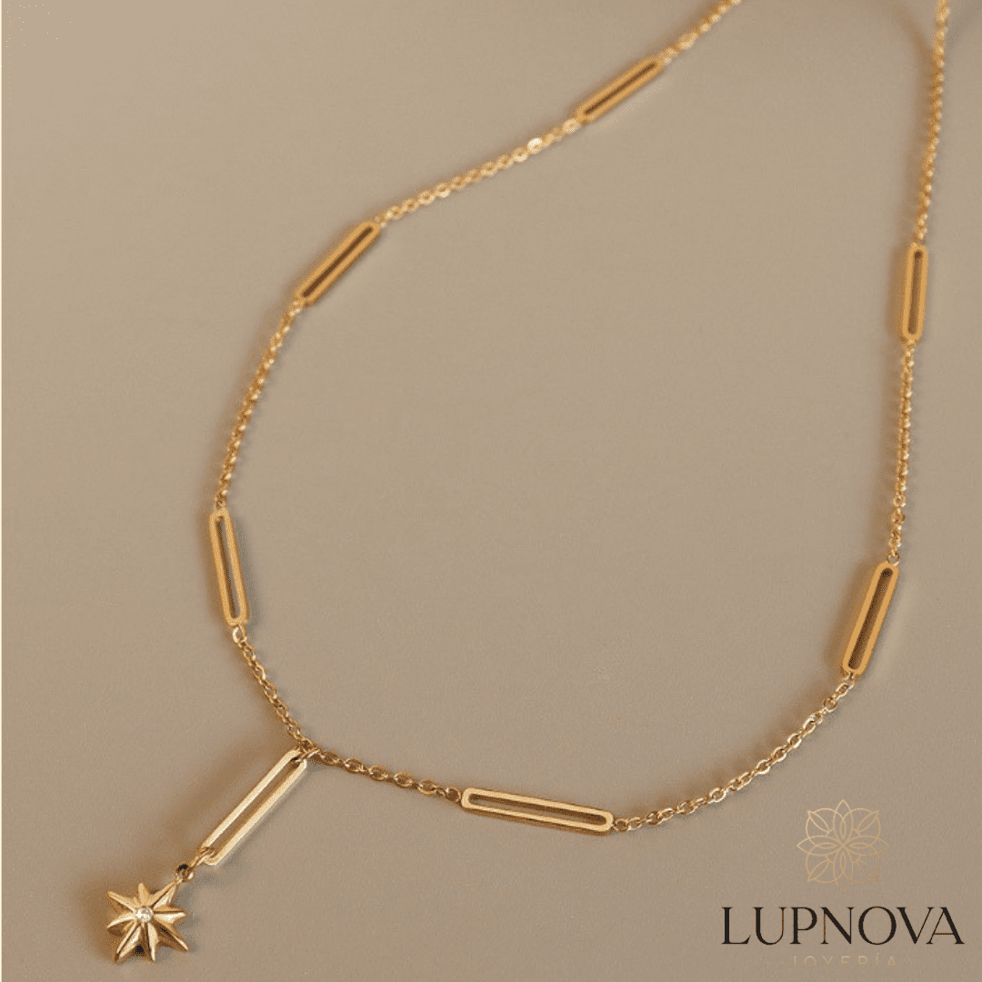 Cadena con dije de estrella 1