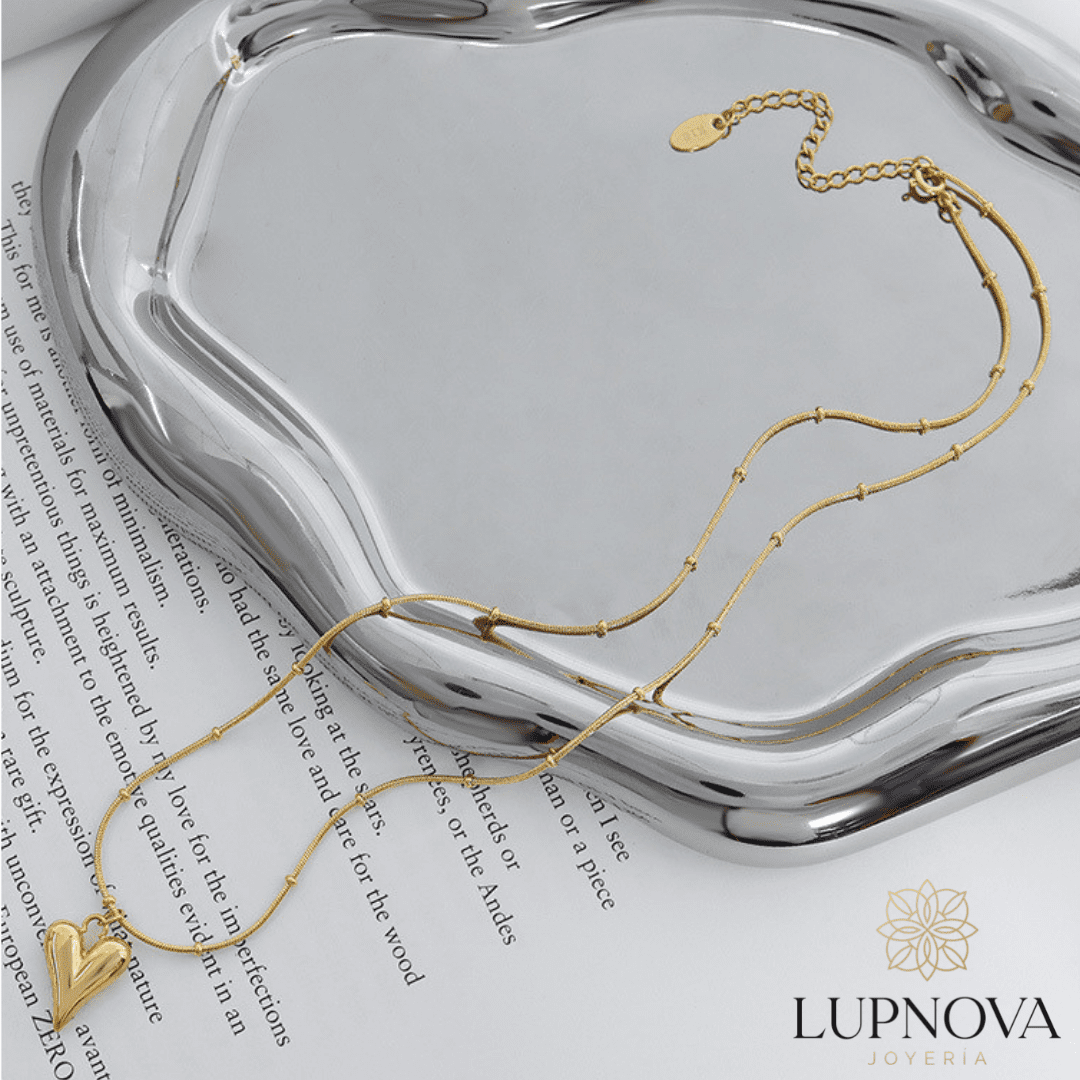 Cadena con dije de corazón 2