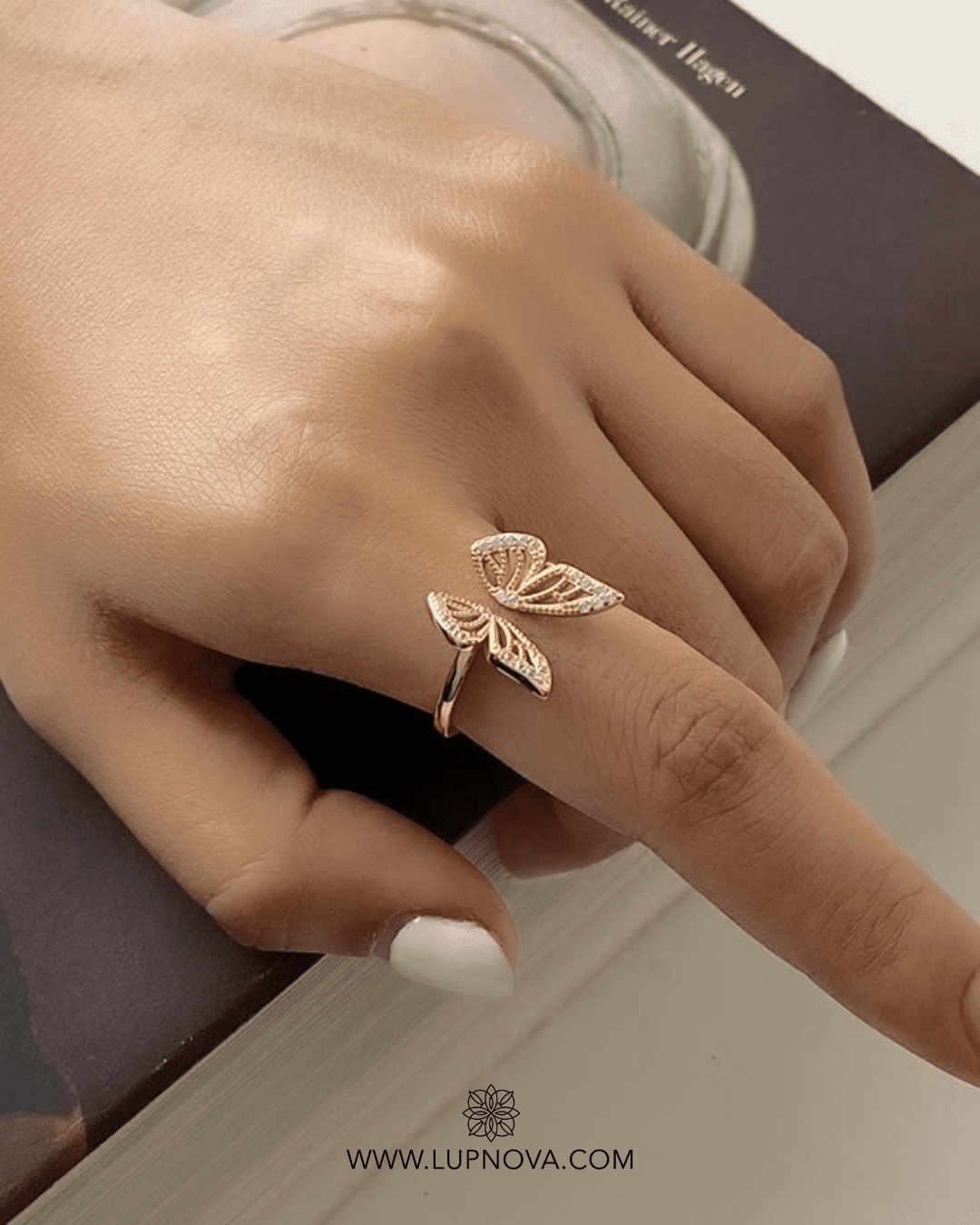 Anillo mariposa plata 925