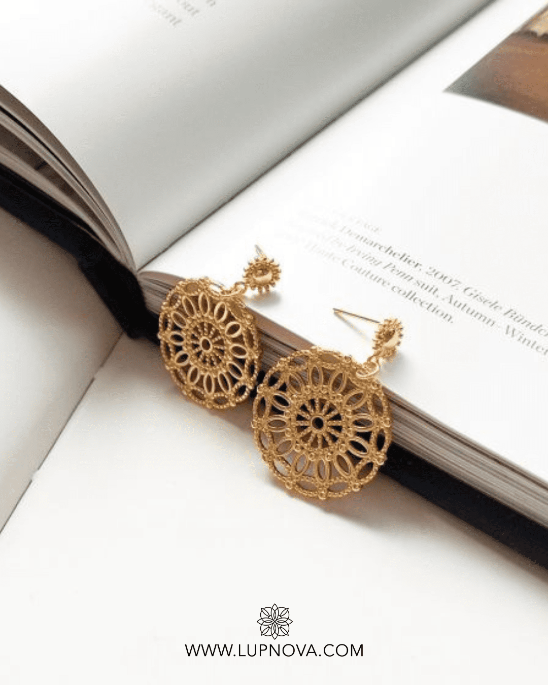 Aretes flor tallada plata925