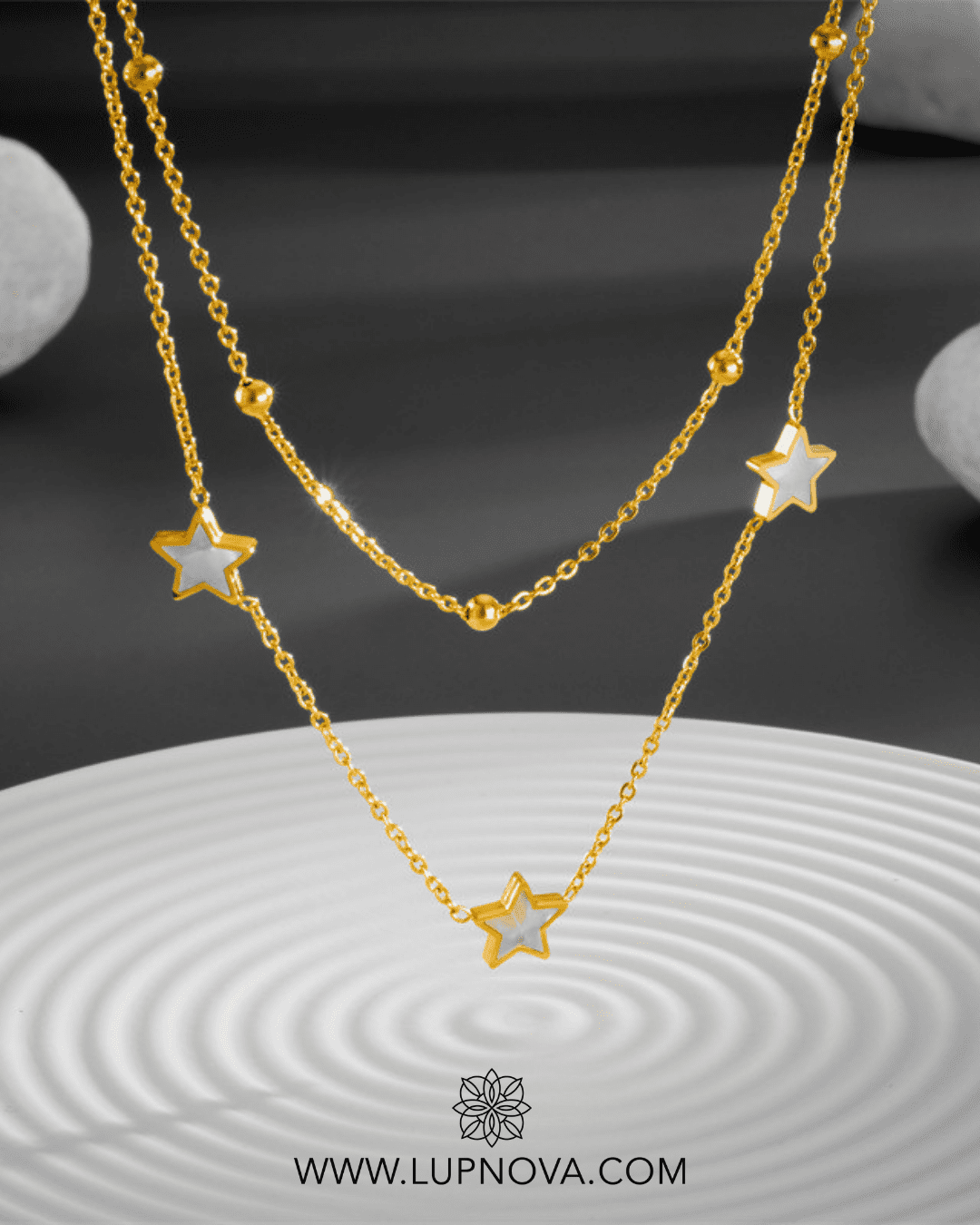 Cadena hilos de estrellas
