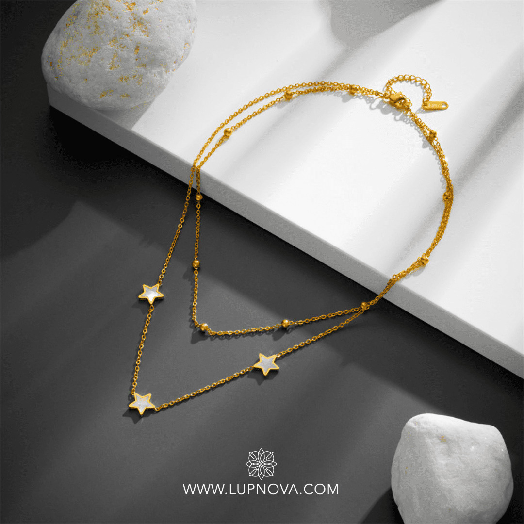 Cadena hilos de estrellas