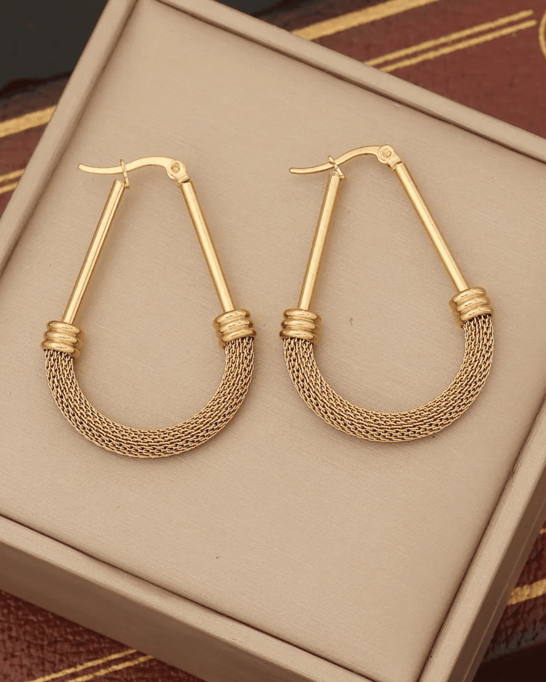 Argollas trapecio mesh