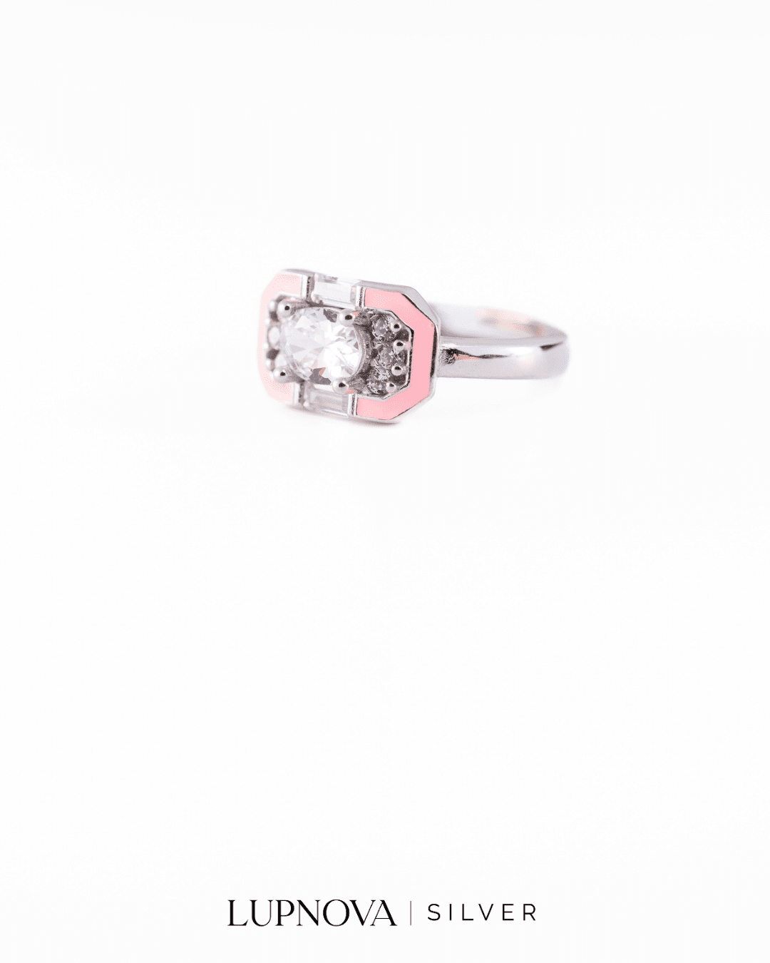 Anillo classic pink plata925 - Imagen 6