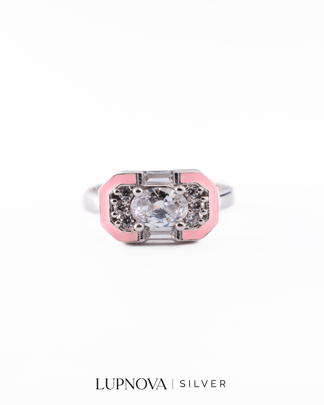 Anillo classic pink plata925 - Imagen 3
