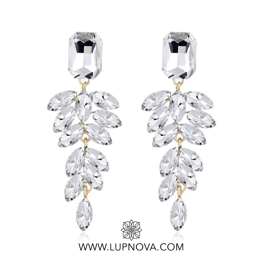 Aretes colgantes de hojas - Imagen 3