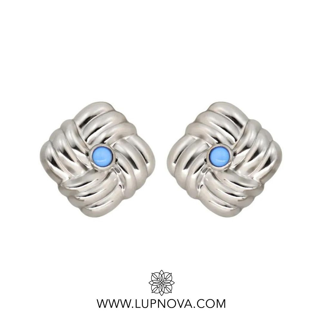 Light blue studs