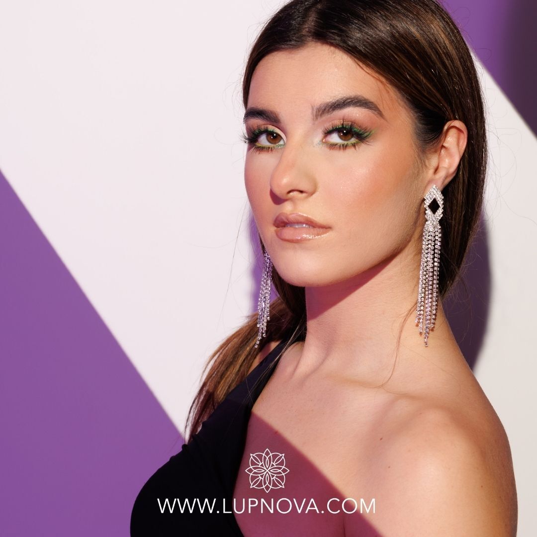 Aretes twist rhinestones - Imagen 2