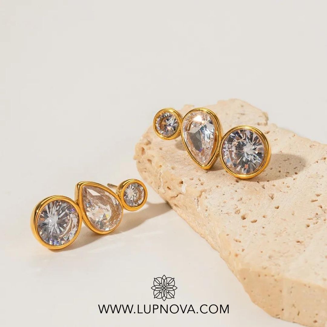 Aretes crystal drops - Imagen 4