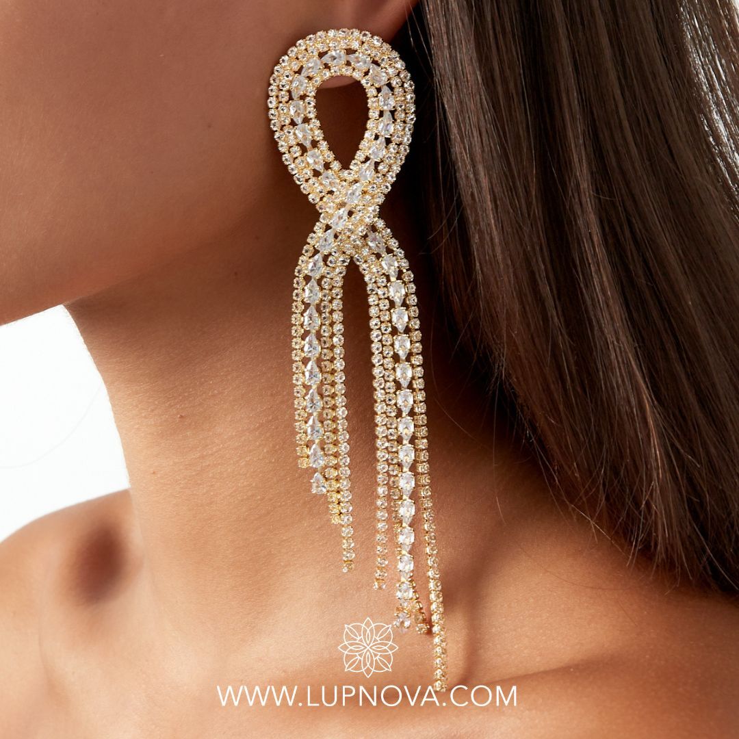 Aretes Glam Ribbon