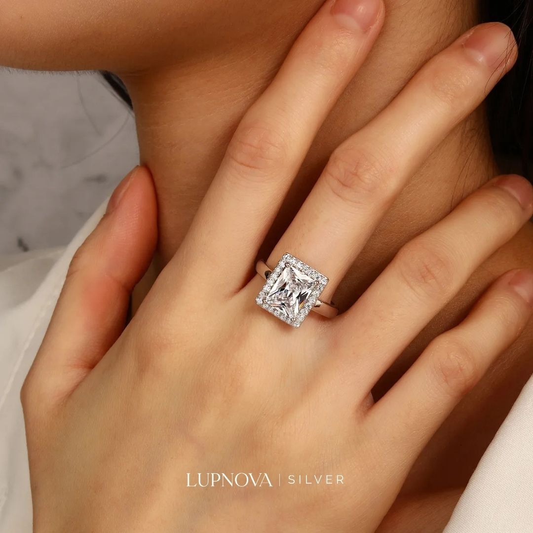 Anillo Starlight Square Plata925 - Imagen 2