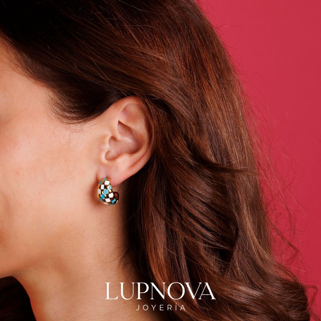 Aretes Grid Drops - Imagen 3