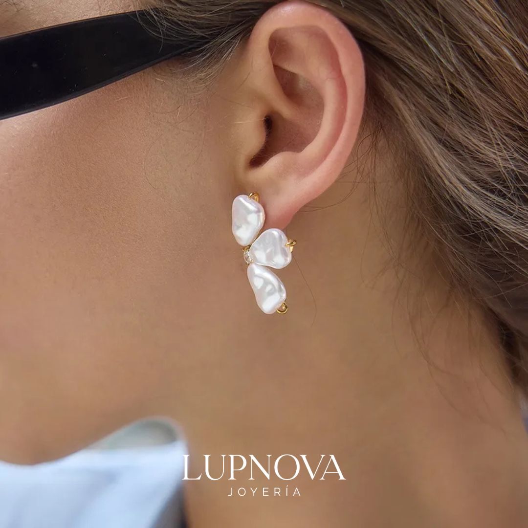 Aretes Ivory Bloom - Imagen 3